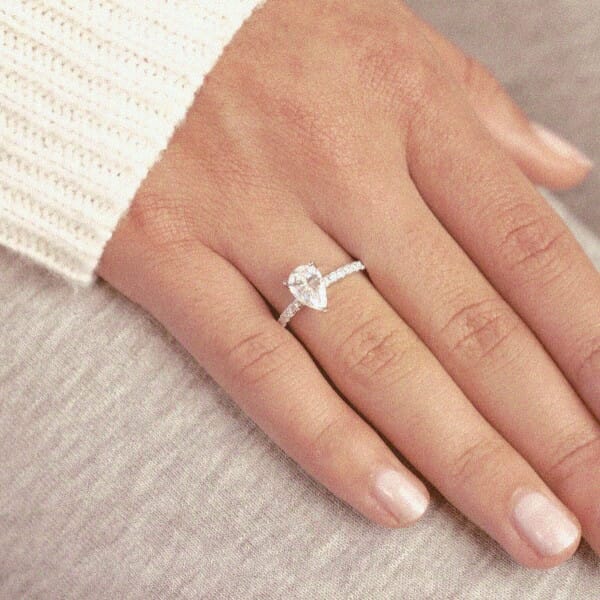 Pear Pave 1,16 ct. Lab Grown