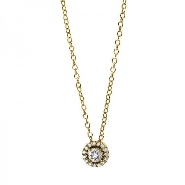 Halo Collier 0,13 ct.