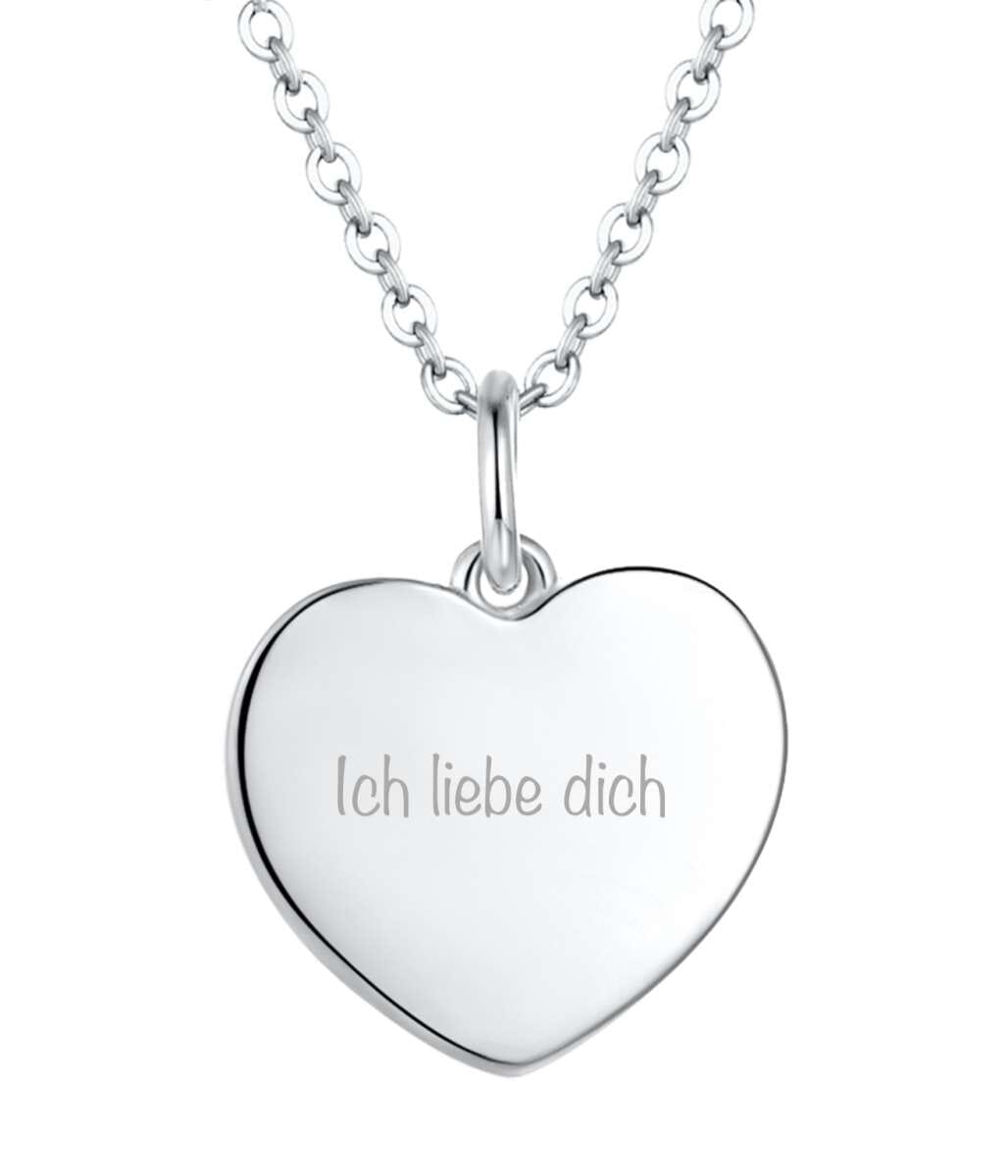 Ebelin Halskette 925 Silber Mit Herz-Anhänger, 1 St Dauerhaft Günstig Online Kaufen