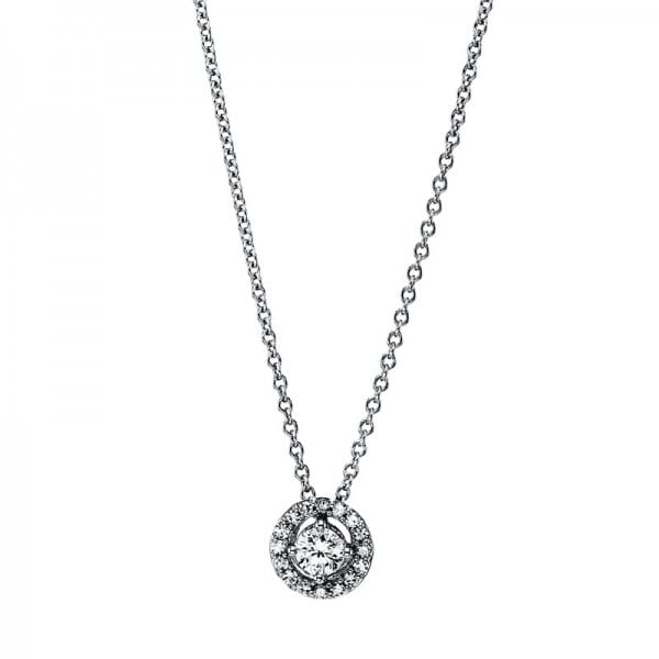 Halo Necklace 0.59 ct.
